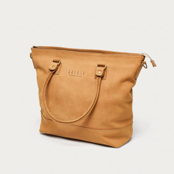 Sadie Handbag in Beige Canvas